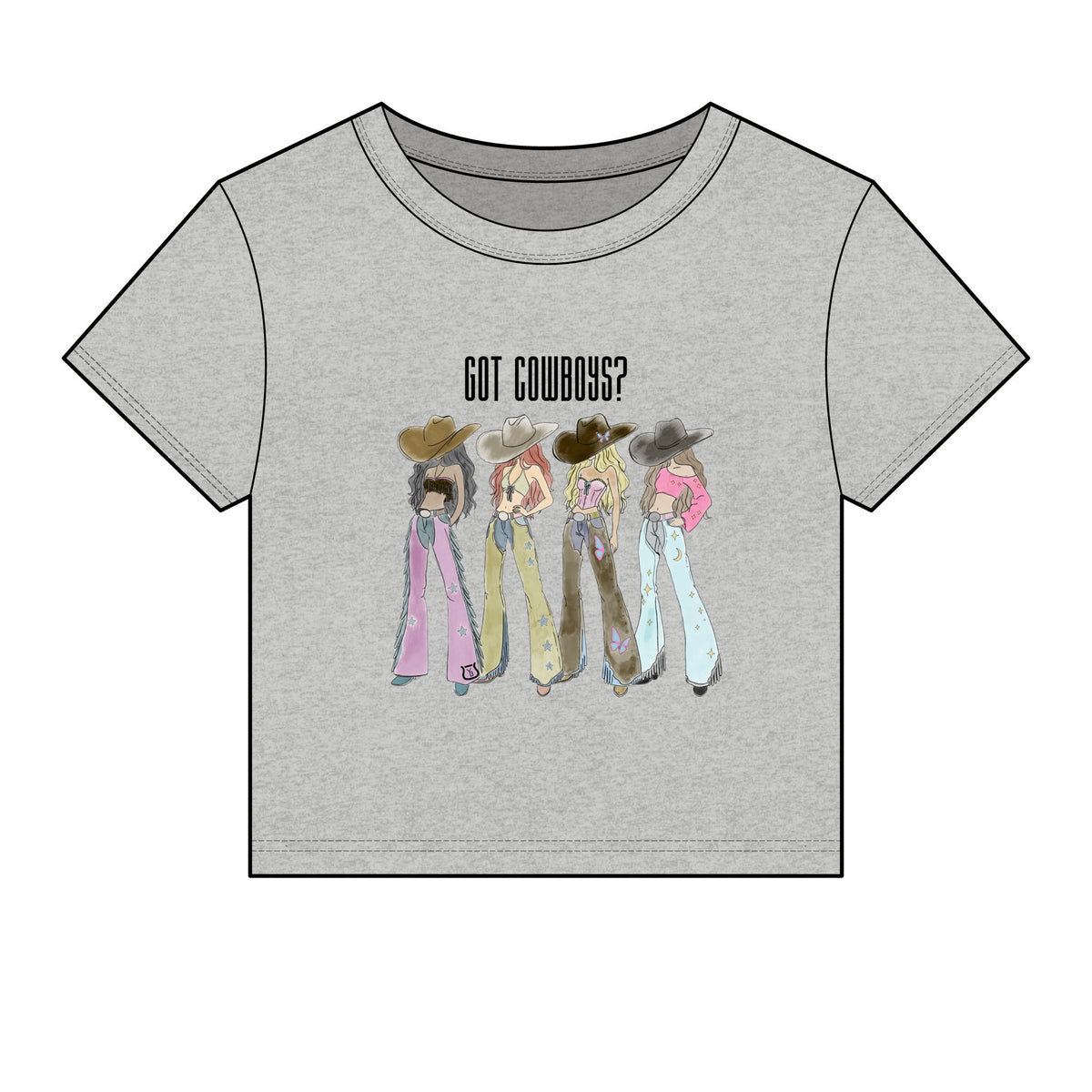 Got Cowboys? -Women's Micro Rib Baby Tee
