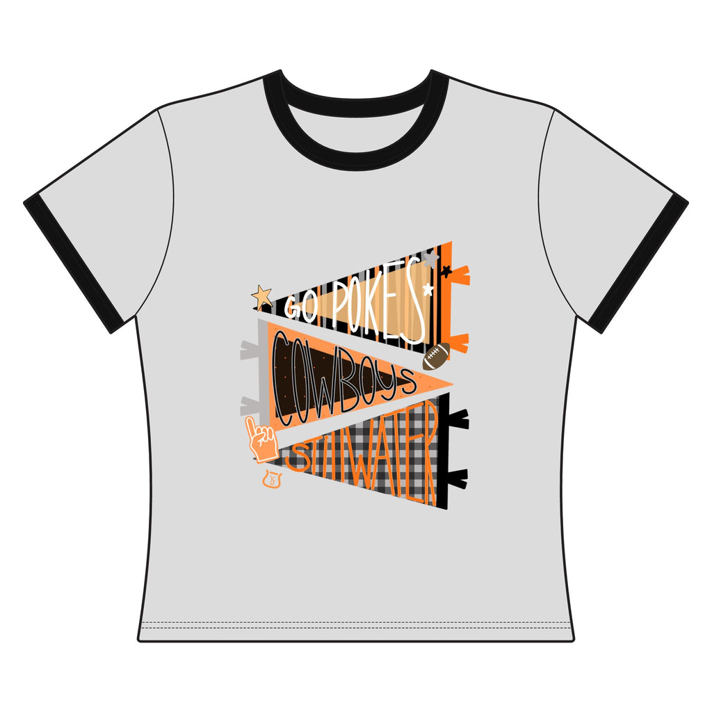 Pokes Flag- Ringer Tee
