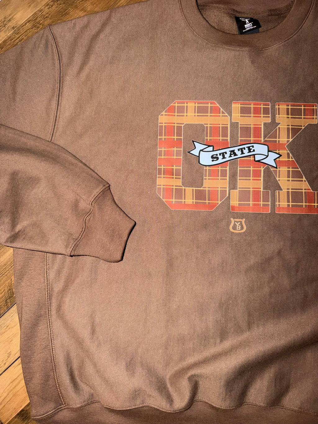 OKSTATE plaid sweatshirt pre-order