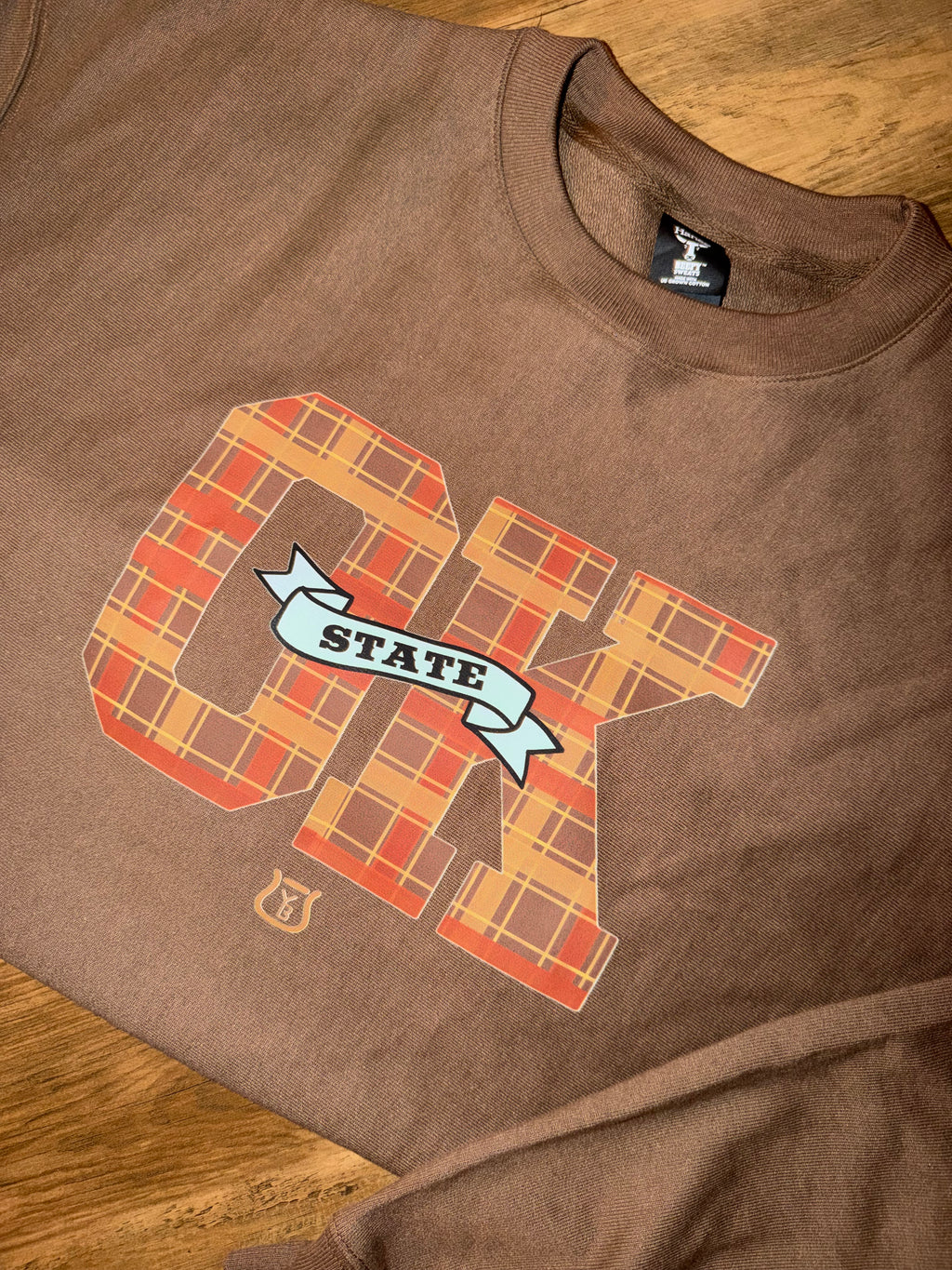 OKSTATE plaid sweatshirt pre-order